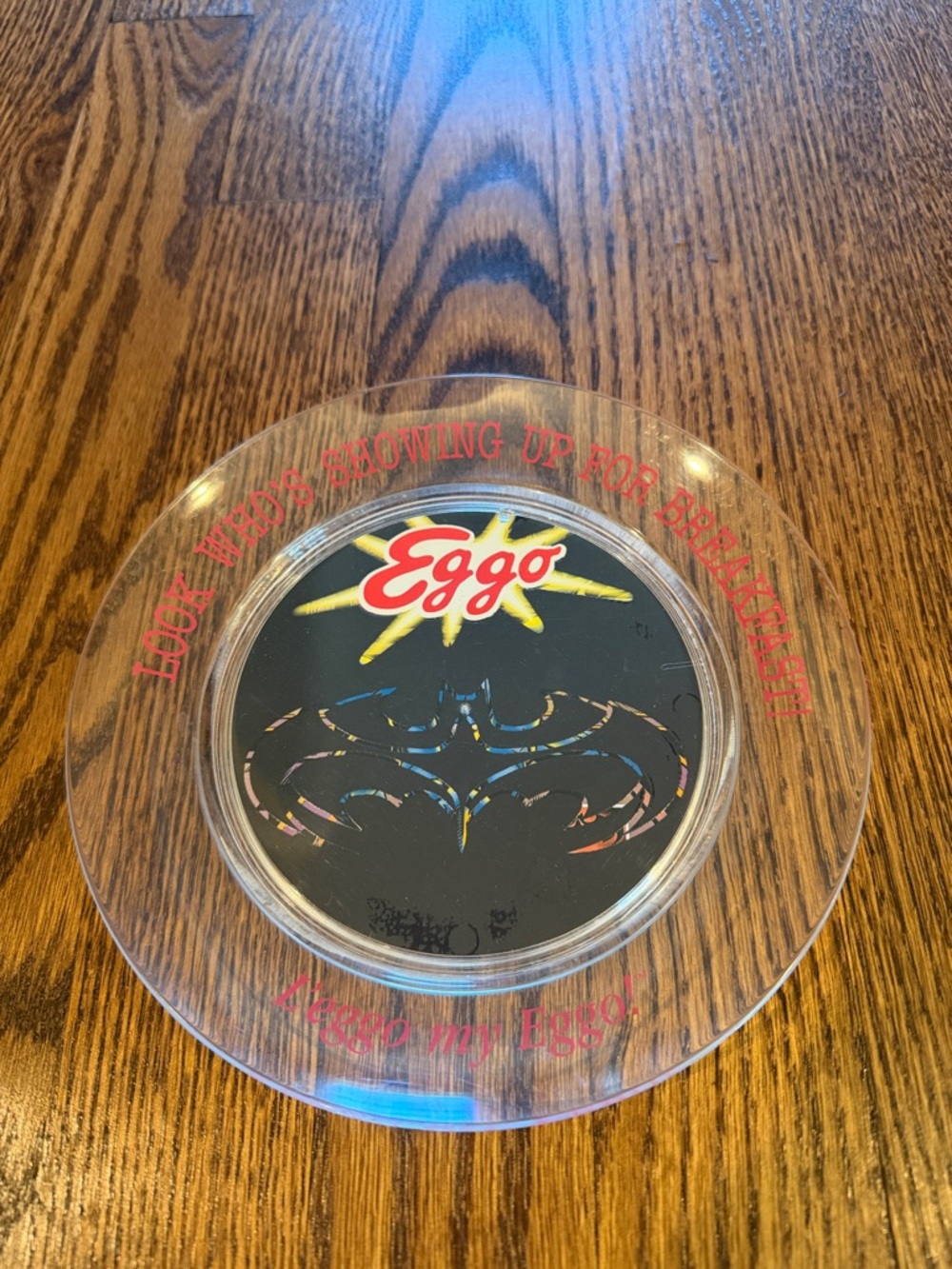 Vintage 1997 Kelloggs Eggo Batman & Robin Bat Signal Plate